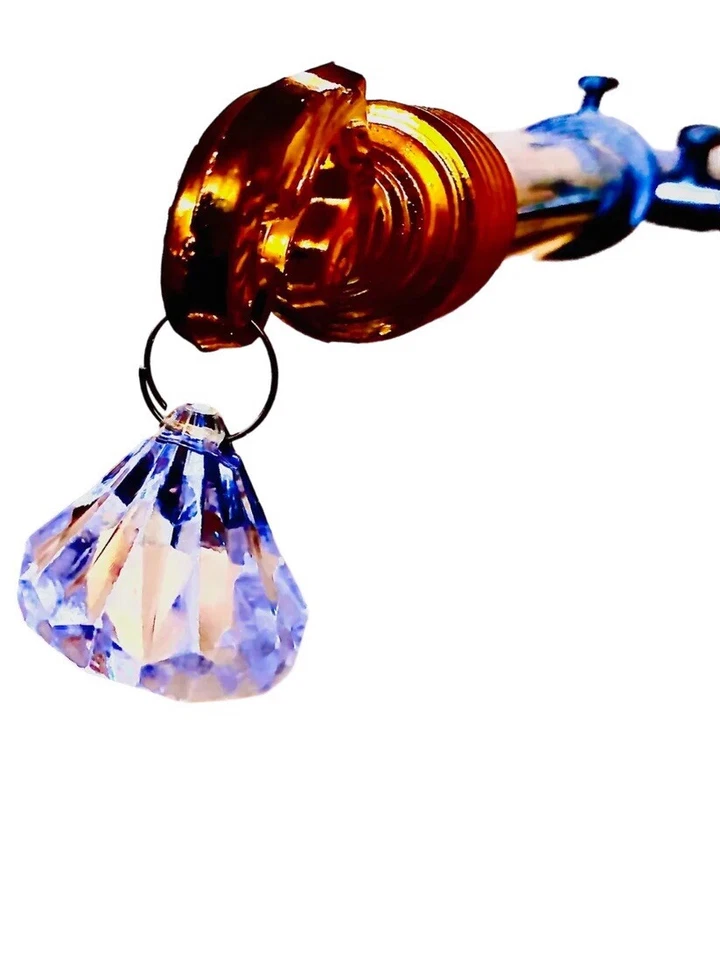 Soporte de barra de cortina de cristal cromado 100 piezas - Soporte elegante con un toque de Elega Foto 3 de 4