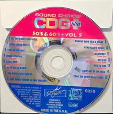SC8258 50'S 60'S SOUND CHOICE KARAOKE CDGS LOT MD