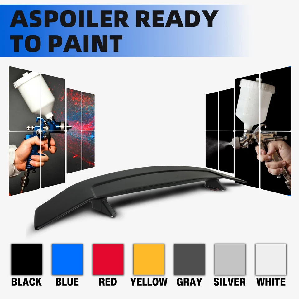 52" Rear Trunk Spoiler Wing Brake Light For Nissan 180sx 200sx 240SX S13 S14 - Image 3 of 4