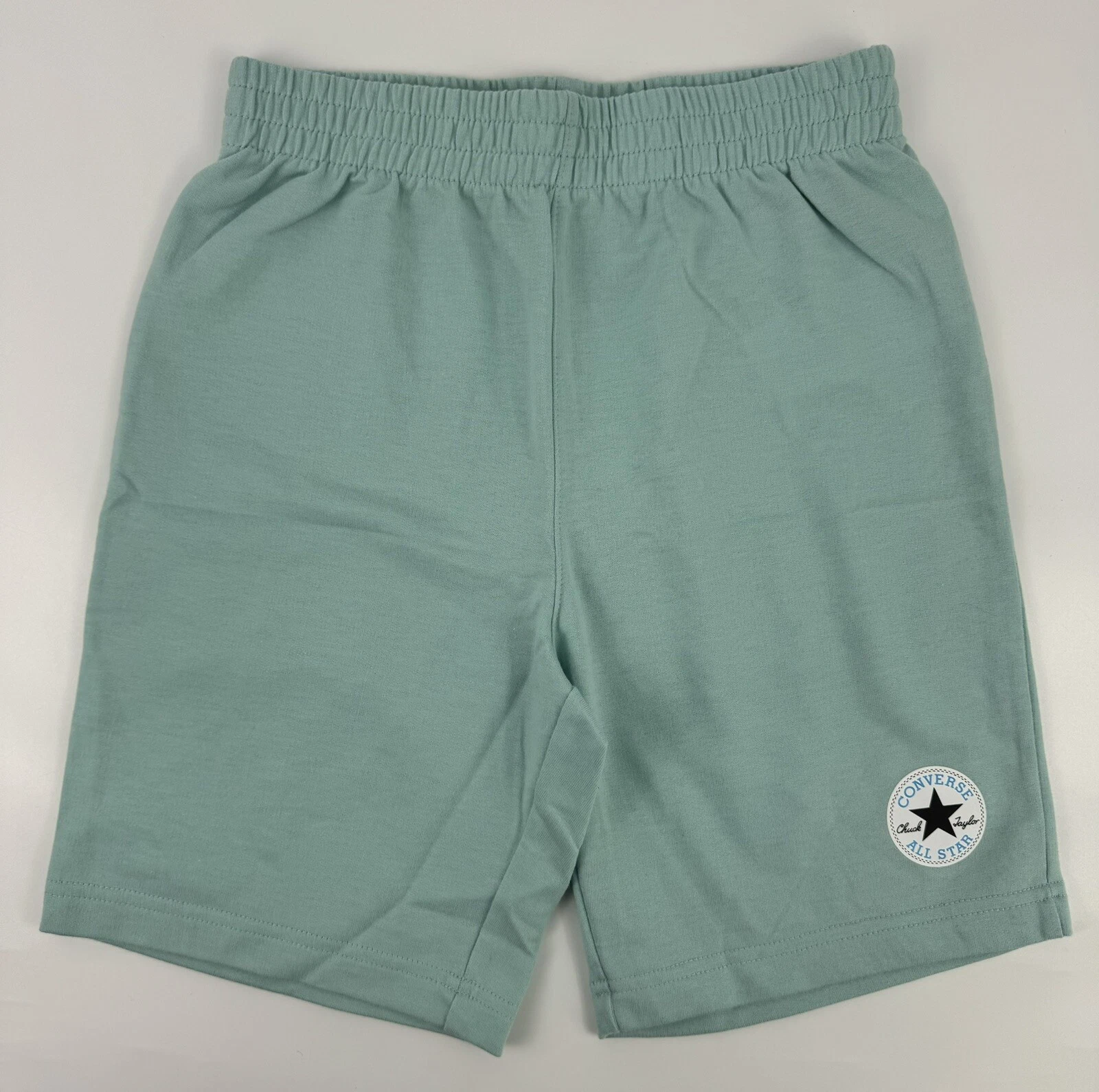 NUOVI pantaloncini in terry francese con logo CONVERSE opzionale taglia L rugiada leggera surplus 9CC584 B1Q ragazzi