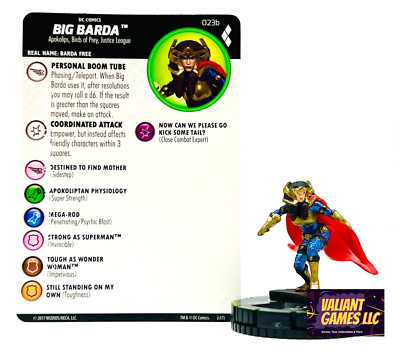 DC Heroclix Big Barda #023b w/ Card Harley Quinn and The Gotham Girls Set