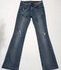 Vigoss Jeans Blue Jeans size 1 Distressed Stretch