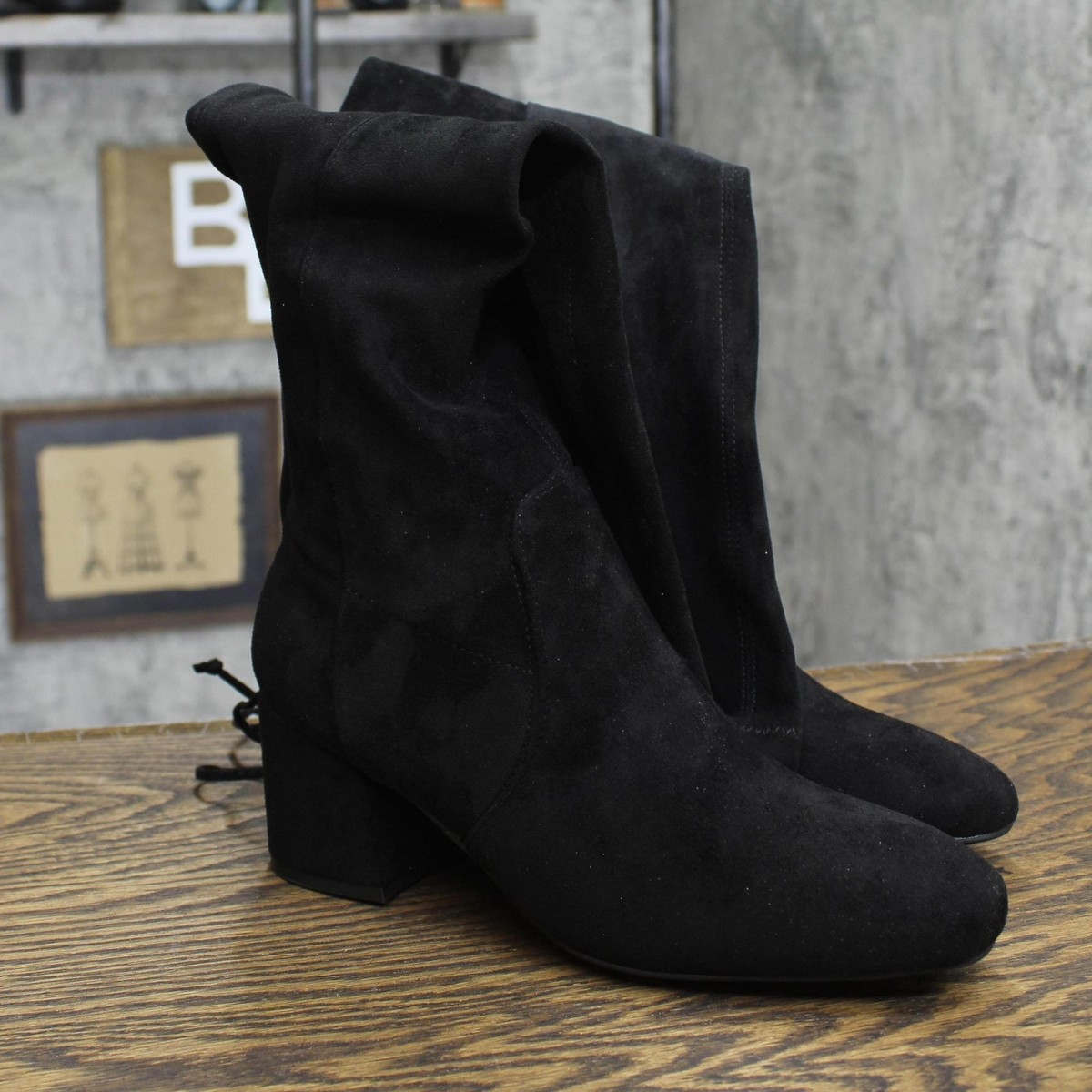 sugar Ollie Women's Over-the-Knee Dress Boots SGR-OLLIE Black Micro 7.5M |  eBay