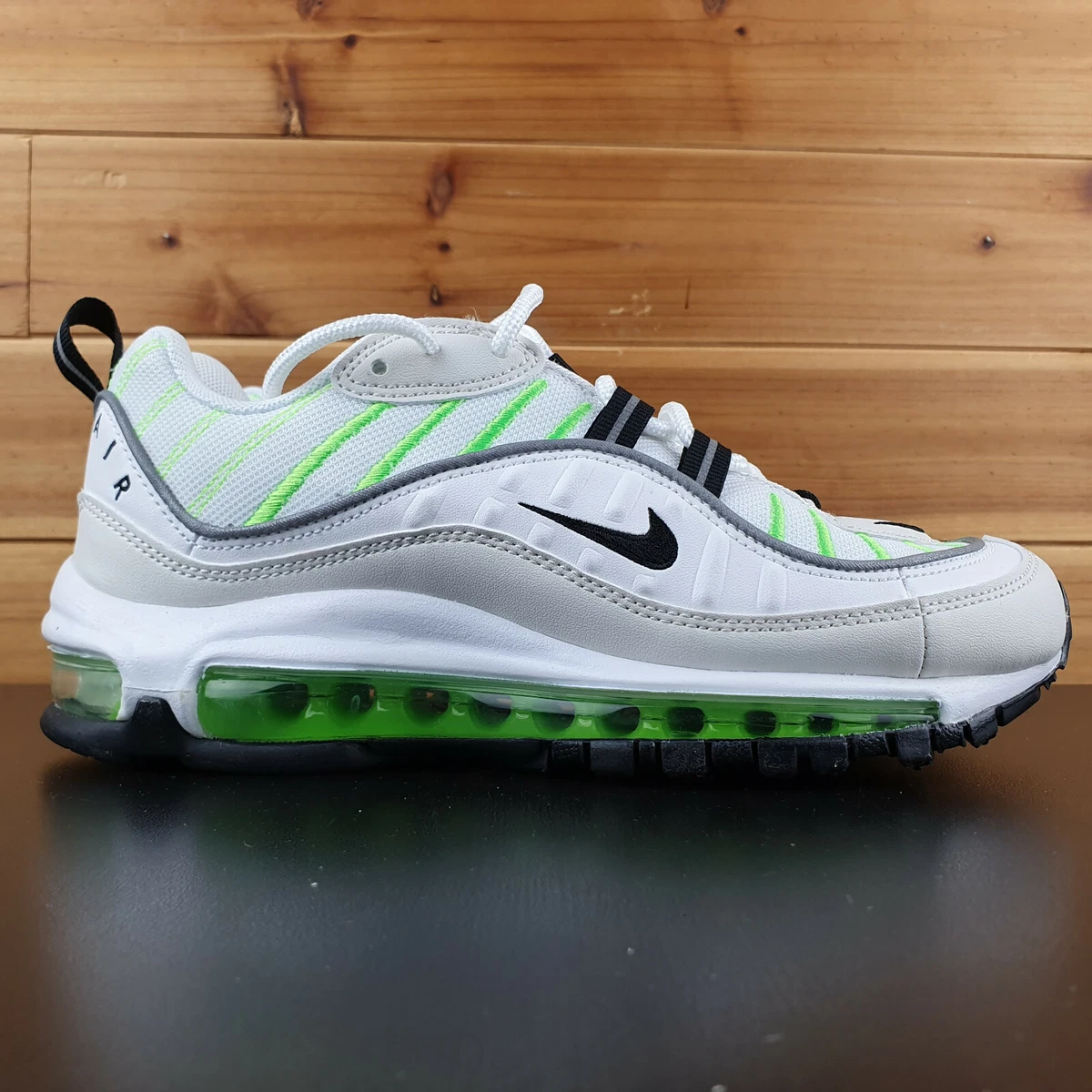 Nike Air Max 98 Women s Shoes Summit White Electric Green Black