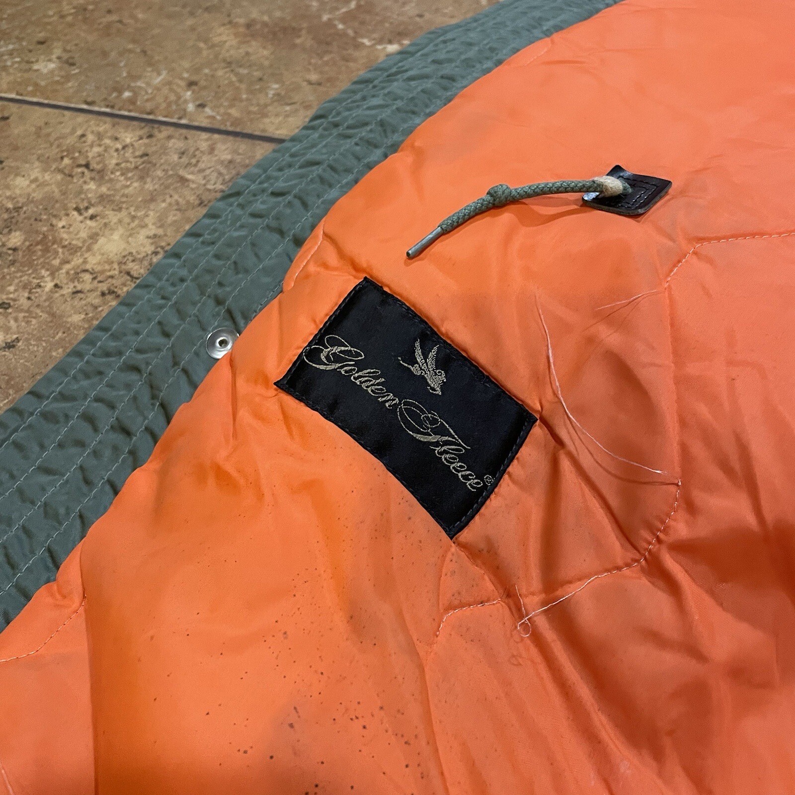 VTG N3B PARKA Extreme Cold Weather Snorkel Fur Hood Golden Fleece Sz