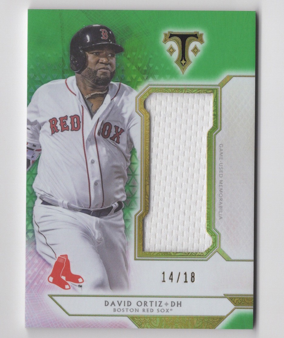 David Ortiz 2018 Topps Triple Threads Jersey Relic Card Red