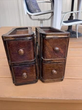 Antique Singer Treadle Sewing Drawers, Set of 4 And Cabinet. Pullers Need Glue