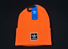 Adidas Mens Originals Tall Utility Cuff Warm Beanie Volt Orange