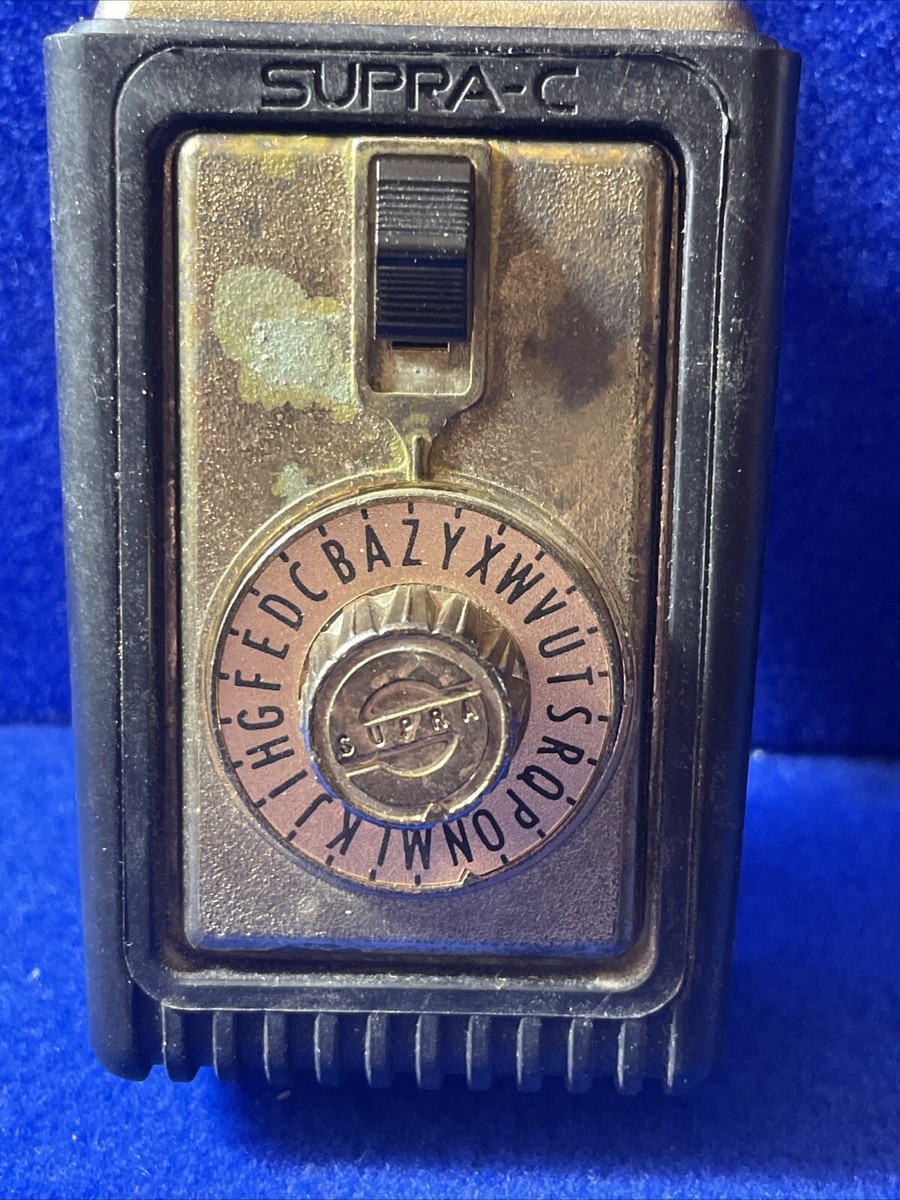 VINTAGE SUPRA-C LETTER LOCK BOX PAD LOCK COMBINATION HIDE A KEY | eBay