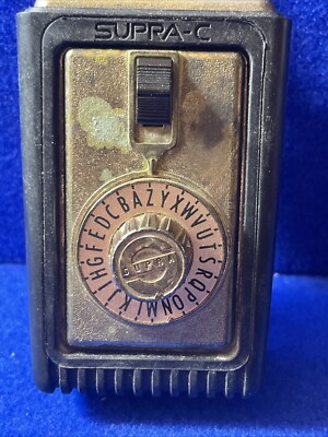 VINTAGE SUPRA-C LETTER LOCK BOX PAD LOCK COMBINATION HIDE A KEY | eBay