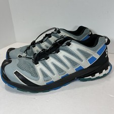 Men s Salomon XA Pro 3D V8 Trail Running Sneakers Slate/Blue Aster, Size 11.5 US