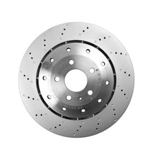 SHW Performance Rear 356mm Drilled Composite Vented Brake Disc Rotor for Audi R8