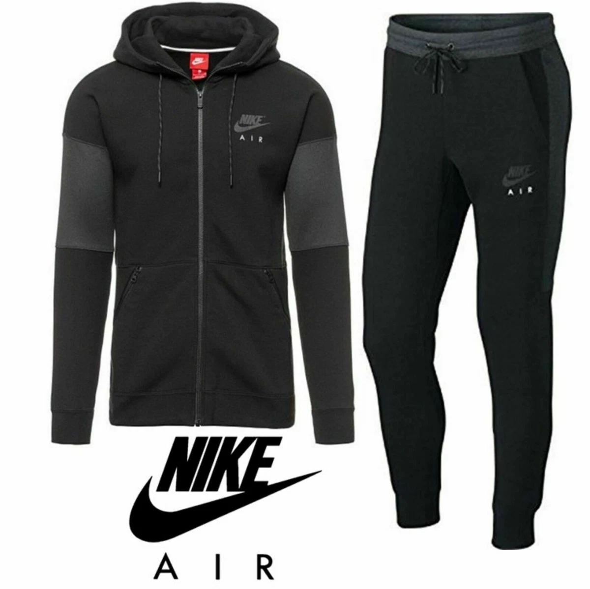 Nike air fleece tracksuit best sale mens