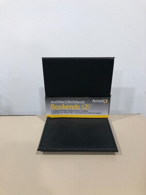 Artistic Products ART43008 Architect Line Bookends  BLACK NEW  BONUS: FREE SET