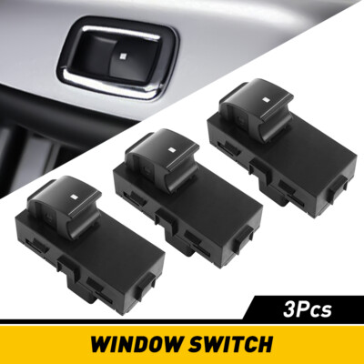 3pcs Passenger & Rear Left/Right Side Power Window Switch for 07-13 Silverado