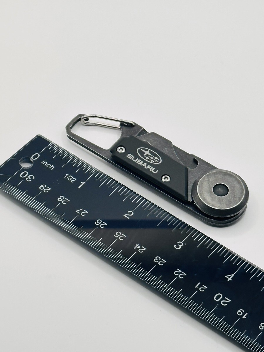 Brand New Subaru Multitool Keychain Carabiner Stainless steel