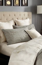 RARE MICHAEL ARAM WILLOW 2 KING SHAM FLOWER EMBROIDERY BRANCH BOTANICAL JAPANESE