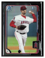 2015 Bowman Chrome Prospects Asia Black Ref #BCP46 Tyler DeLoach