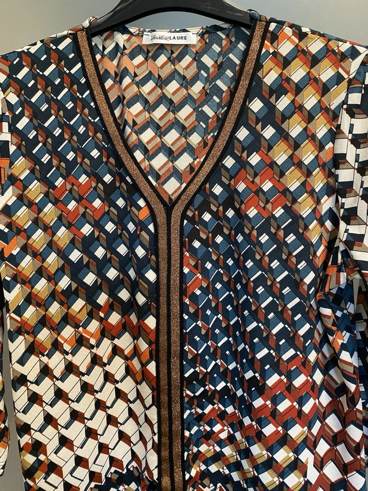 blouse christine laure parfait état taille 4 ou 48 - Photo 3/4