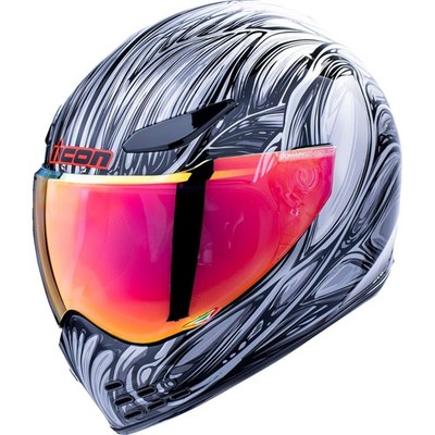 ICON Domain  Helmet - Nouveau - Silver - Medium 0101-18525
