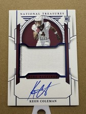 Panini National Treasures 2024 Rookie Auto Patch Keon Coleman #CCS-KC /149 FSU