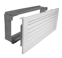Kaltluftgitter Kg 3515 W Weiss 350 X 150 Mm LüFtungsgitter Mit Einbaurahmen
