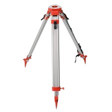 Surveying Tripod, Aluminum Survey Tripod with 5/8-Inch 11-Threaded Flat Head Qui
