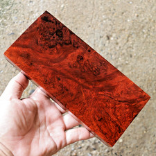 Amboyna Burl Blank For DIY Knife Handle Pen Blank 90x200x25 mm 1258