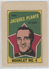 1971-72 O-Pee-Chee Booklet English Jacques Plante #4 HOF 17qs