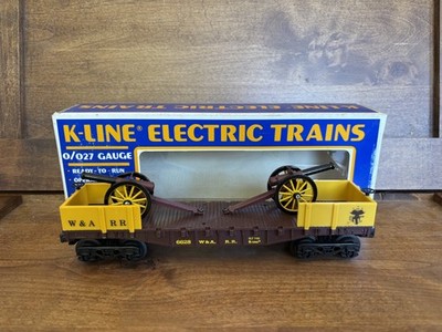 K-Line Western and Atlantic Railroad Cannon Car K-6628 REPAIRED WITH GLUE