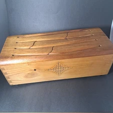 Vtg Slit TONGUE Groove Wood DRUM NOVA DIVERSIFIED Wooden Hawaiian Koa 6 Note