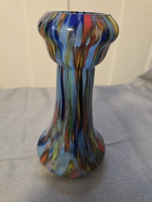 Vintage Murano Style Art Glass Vase - Multi-Color Confetti - Mid-Century Modern