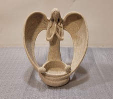 OakiWay Desert Stone Memorial Angel Figurine Candle Holder