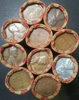 LOT of 10 Unsearched Wheat Penny Rolls 1909-1958