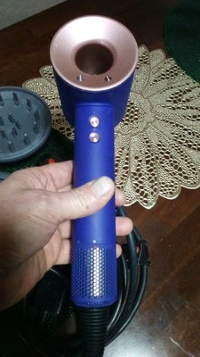 Genuine Dyson Supersonic Hair Dryer HD07  Vinca Blue Rose Gold w/ 3 attachments!