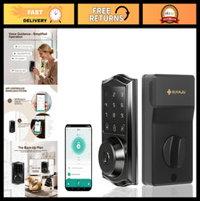 Keyless Entry Door Lock with Touchscreen Keypad, App Control, Waterproof, Auto L