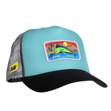 Dein Lieblingsangler DLA Cap Gamba Gang Trucker Cap t&uuml;rkis schwarz uni size