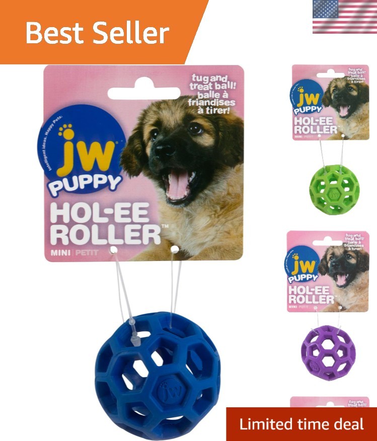 Durable Rubber Hol-ee Roller Dog Ball - Engaging Treat Dispe