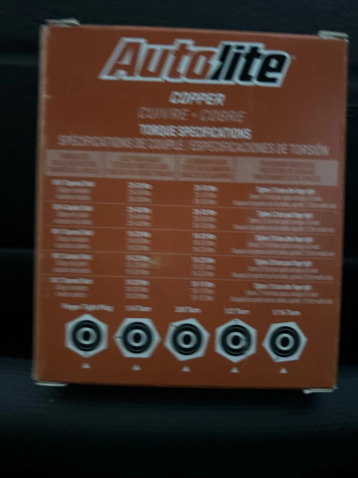 Set of 4 New Autolite 386 Copper Resistor Spark Plugs for Checker Marathon 1964 - Image 2 of 3