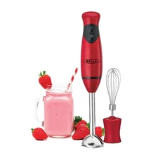 BELLA Immersion Hand Blender Portable Mixer with Whisk Attachment Electric Handh