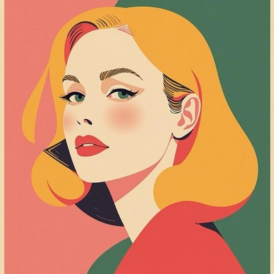 Frau Bauhaus De Stijl Konstruktivismus Poster Kunstdruck Kunst Art
