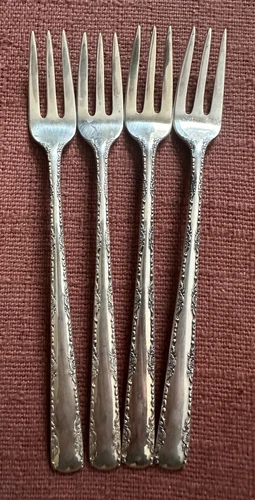 Gorham Camellia Sterling Silver Cocktail Fork - 5 5/8"  78.1 Grams No Monograms