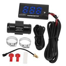 Motorcycle Water Temperature Gauge Kit, DC 12V Universal Motorcycle Water Blue