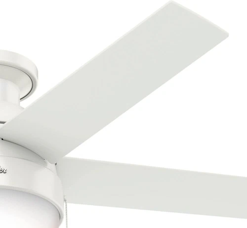 46 Inch Indoor Ceiling Fan with LED Light, Anslee 59269, White, Pull Chain - Picture 12 of 12
