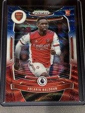 Folarin Balogun Panini Prizm Red White And Blue Prizm Rookie Card Arsenal. rookie card picture