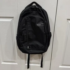 Targus Sport Backpack Laptop Bag Black 18”x12” Zip Closure Pockets in EUC!