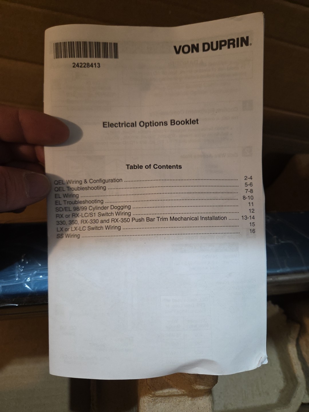 Von Duprin Electric Exit Device