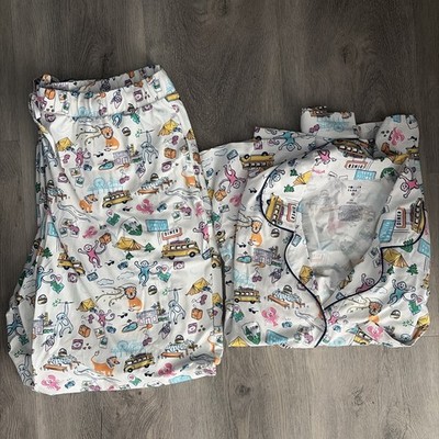 Women's Roadtrip Long Sleeves Pajama Set XXL - Roller Rabbit x Target Large New