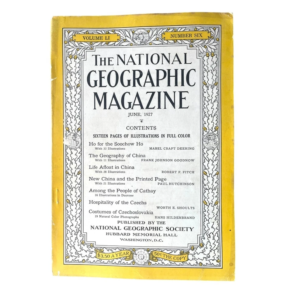 National Geographic Magazine 6 Volumes 1927 Collection - Image 4 of 4