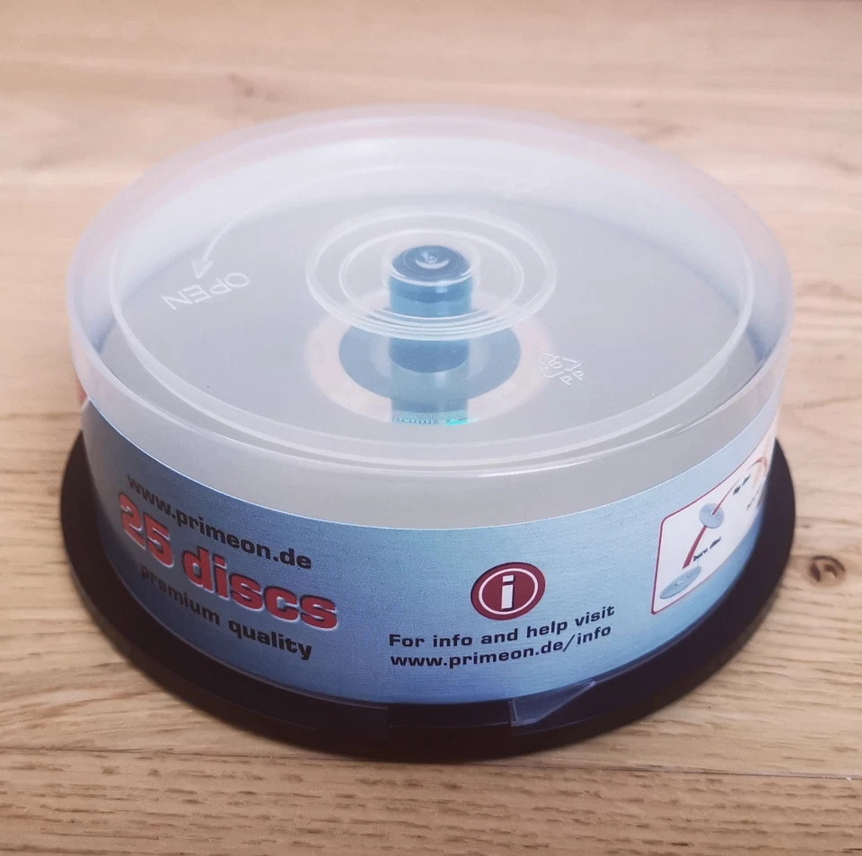 25er Spindel - PRIMEON - DVD+R - LIGHTSCRIBE - UNIFARBEND - NEU/17 Stk.  - Bild 2 von 3